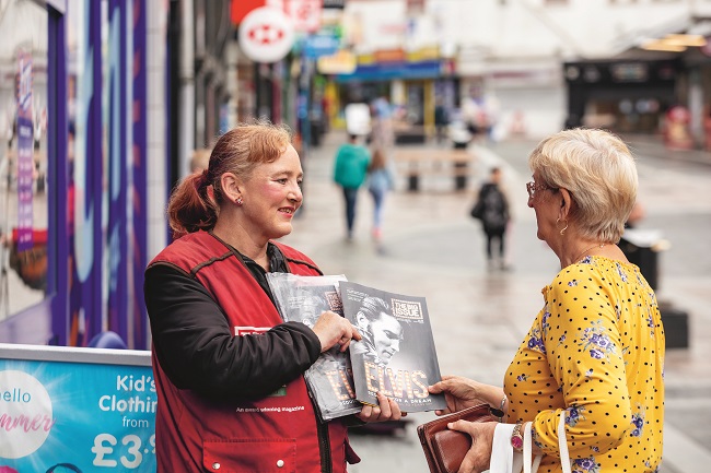 Big Issue vendor Amanda Hill