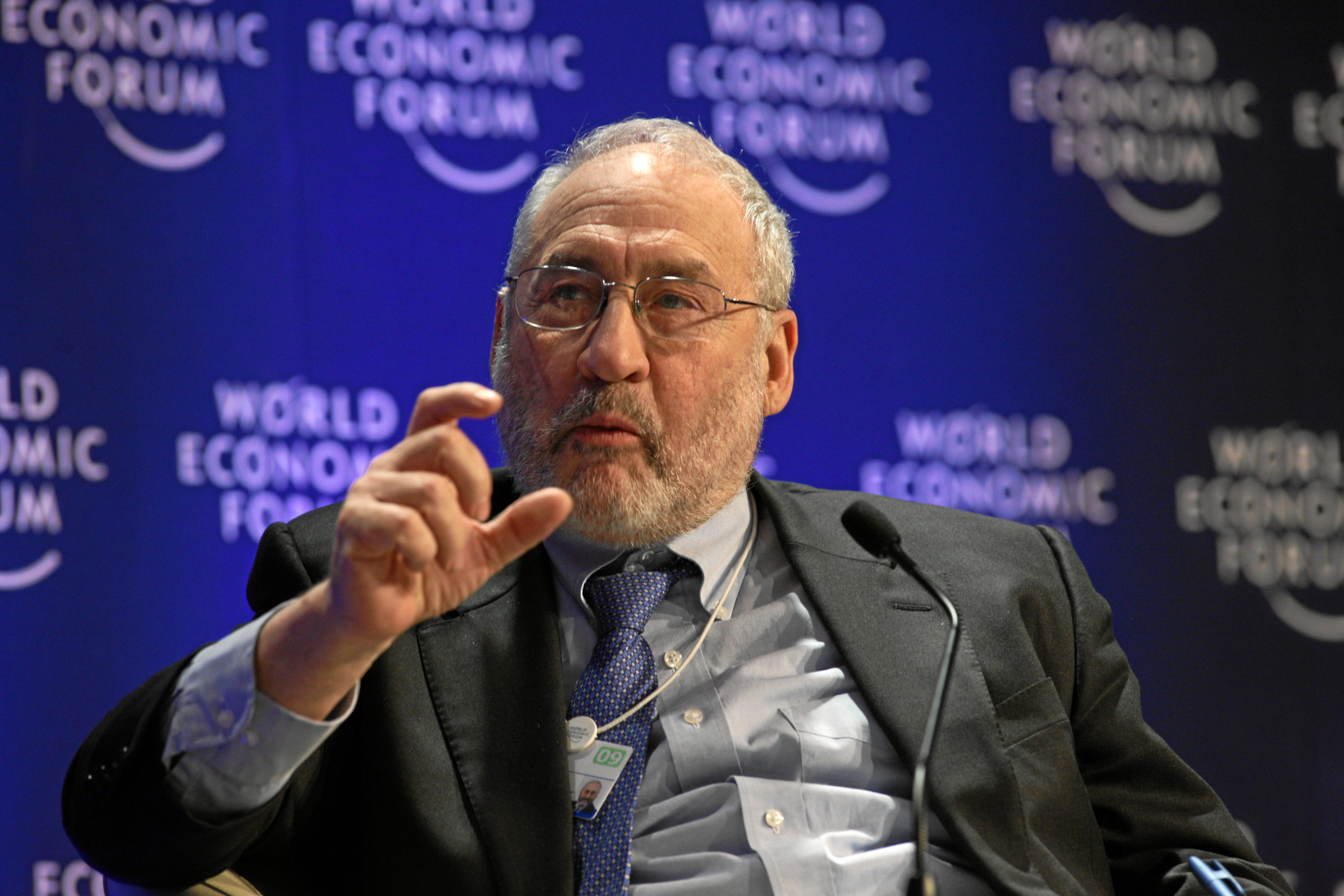 Nobel Prize winning economist Professor Joseph Stiglitz speaking on a panel