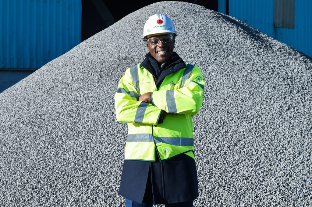 The Conservative party's candidate for London Mayor Shaun Bailey, visits FM Conway - Erith Asphalt Plant & Erith Wharf. Image credit: Gustavo Valiente / Parsons Media