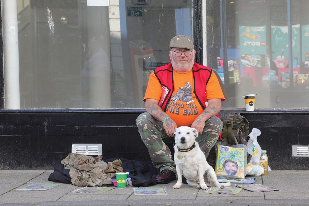 Big Issue vendor Cornell Toman