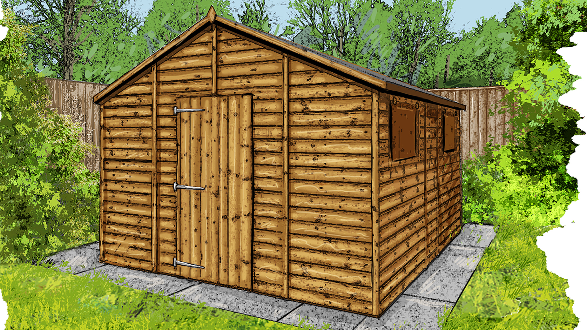 Woodwork expert Rob Lovett explains how to get started when building a shed. Illustration: Matthew Brazier