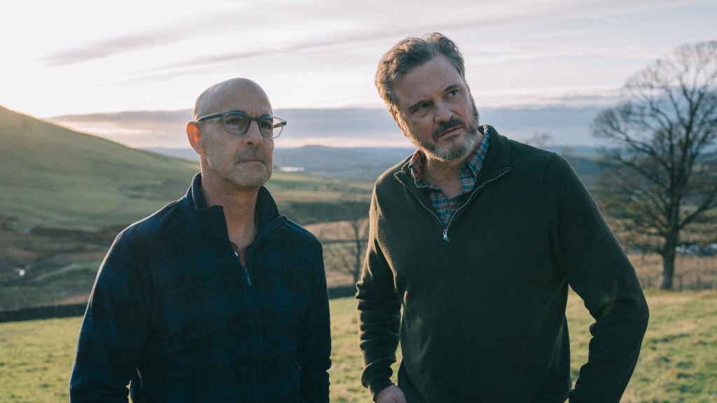 Stanley Tucci and Colin Firth in the superb Supernova. Image credit: supplied