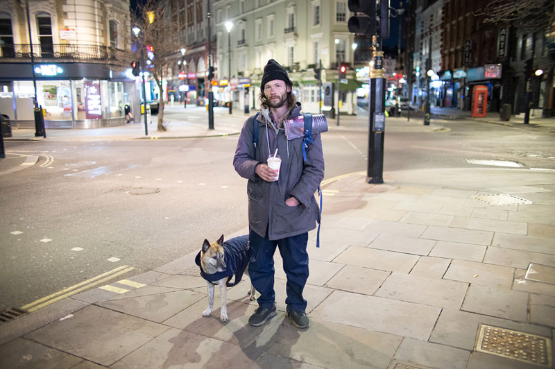 Big Issue vendor and photographer Darren Fairbrass