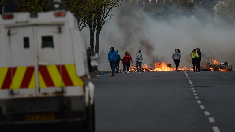 Northern Ireland centenary: Loyalist Protest Against The Northern Ireland Protocol