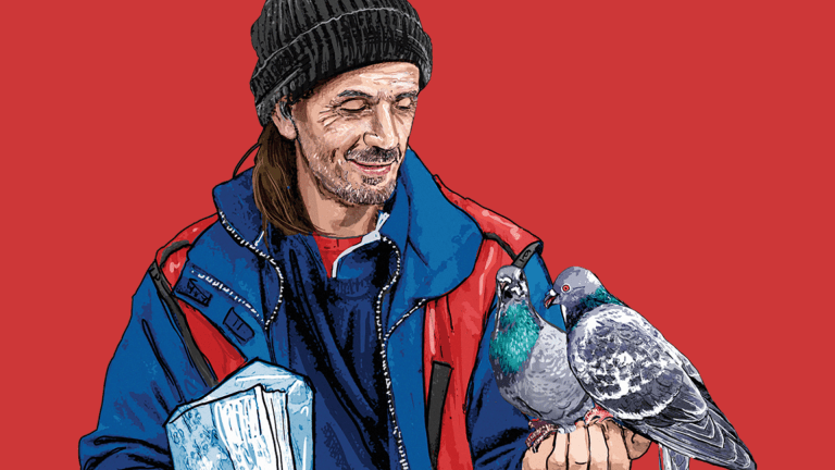 Exeter vendor Richard Todd. Illustration: Illustration: Matthew Brazier