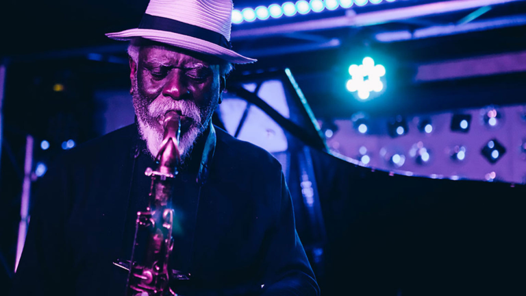 Jazz legend Pharoah Sanders is moving with the times. Photo: Sam Polcer