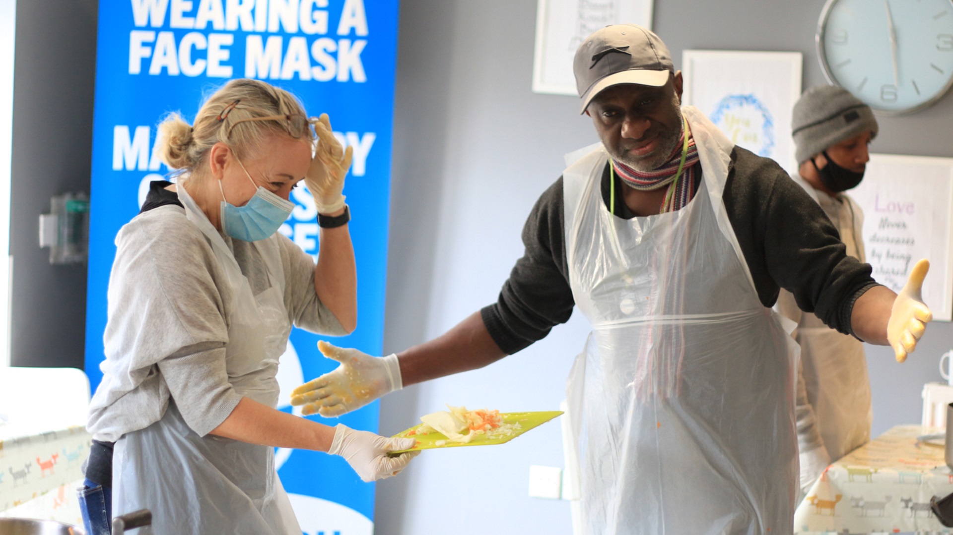 Crystal Palace homeless cooking class