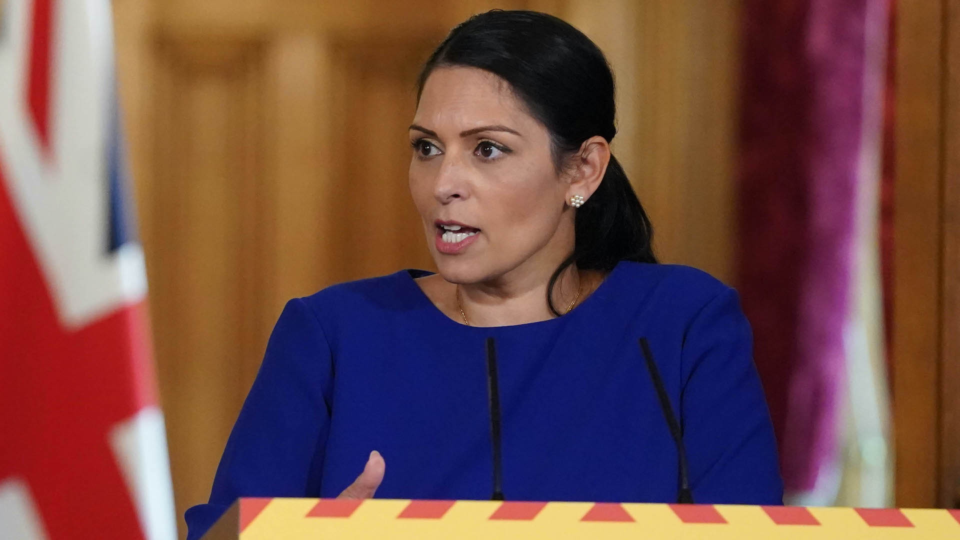 Priti Patel ruled out repealing the no recourse to public funds condition during the pandemic.