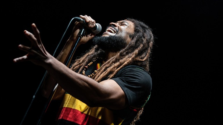 Arinzé Kene says he faced 'huge waves and mountains of fear' prior to portraying Bob Marley. Image: Craig Sugden