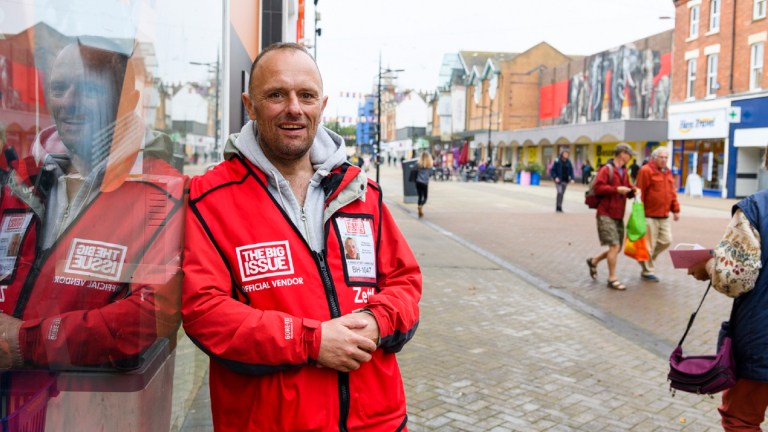 Big Issue vendor Rodney Lyall