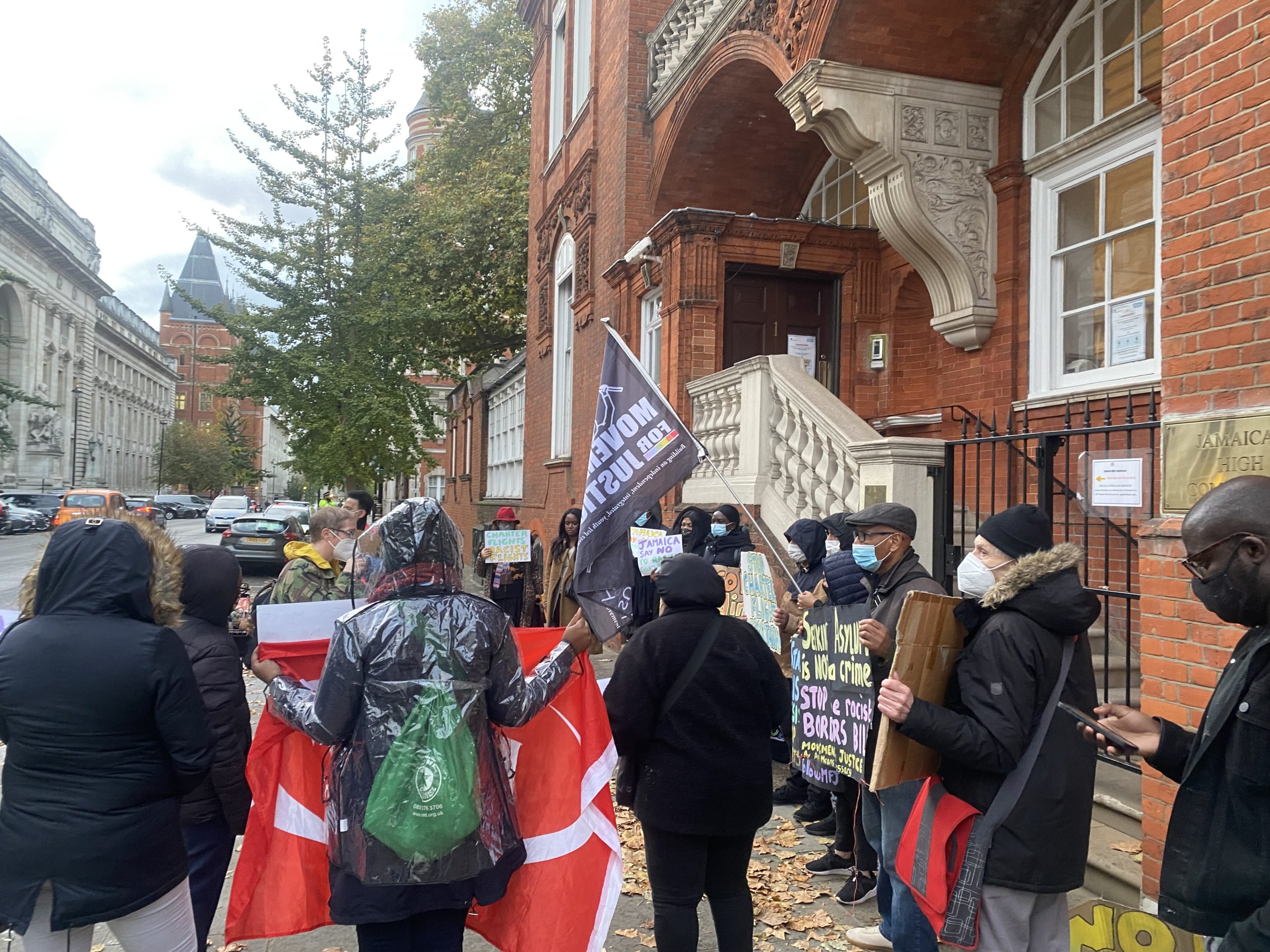 jamaica deportation flight, protest