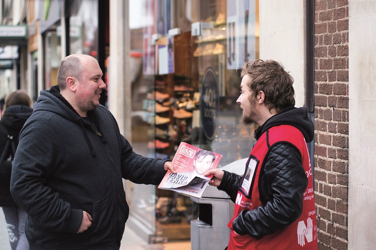 Big Issue vendor