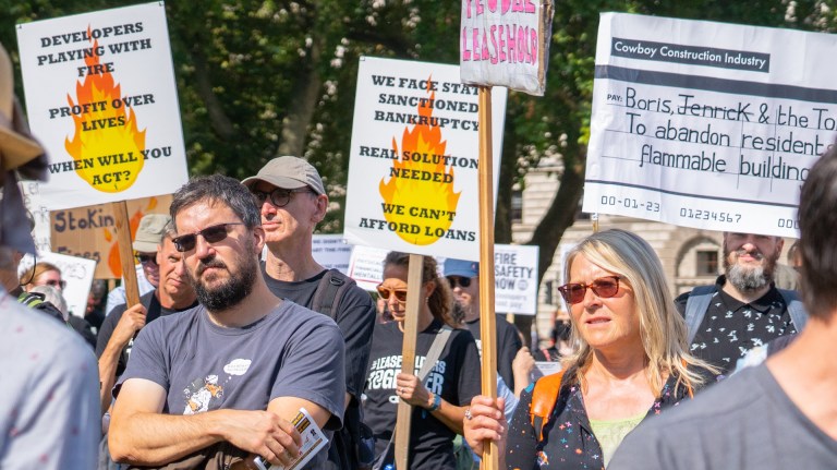 Cladding protest