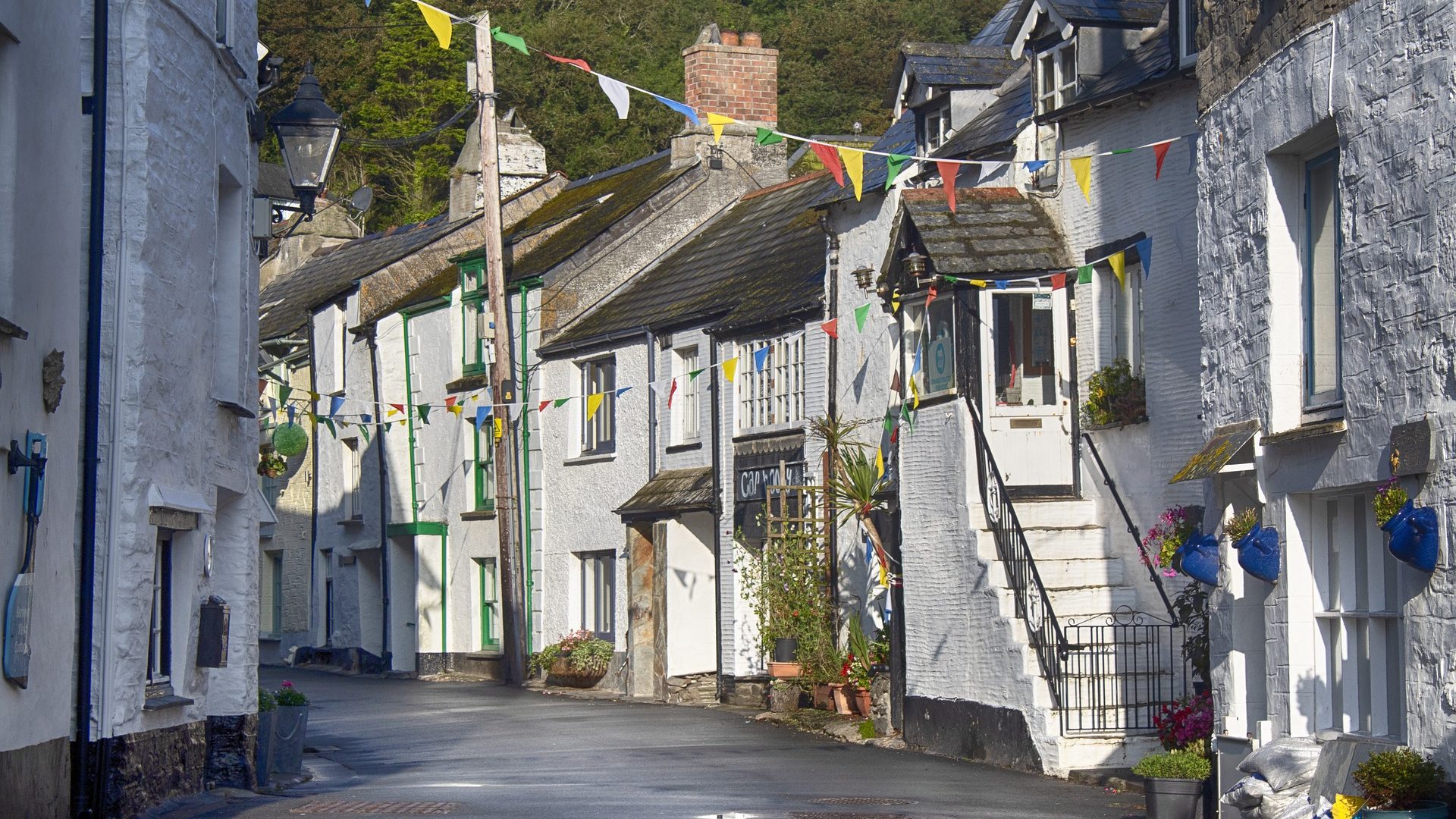 A street of homes in Cornwall