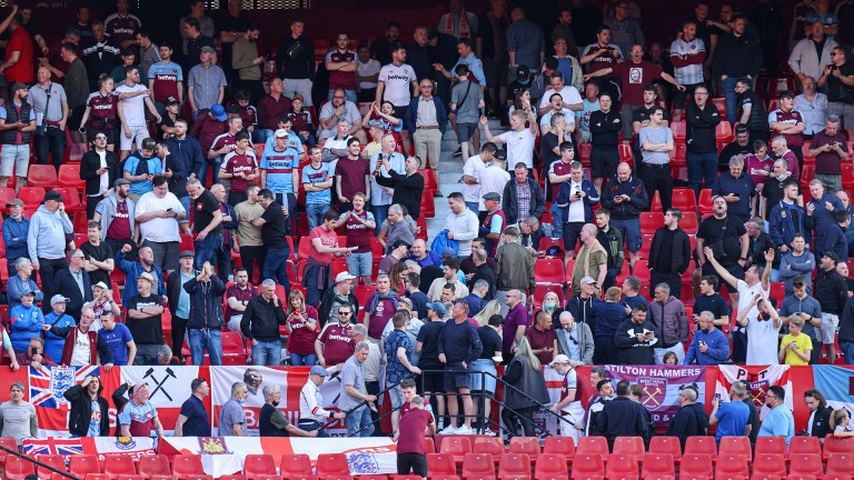 West Ham fans in Seville