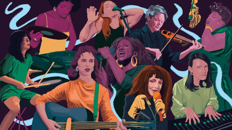 illustration of female musicians