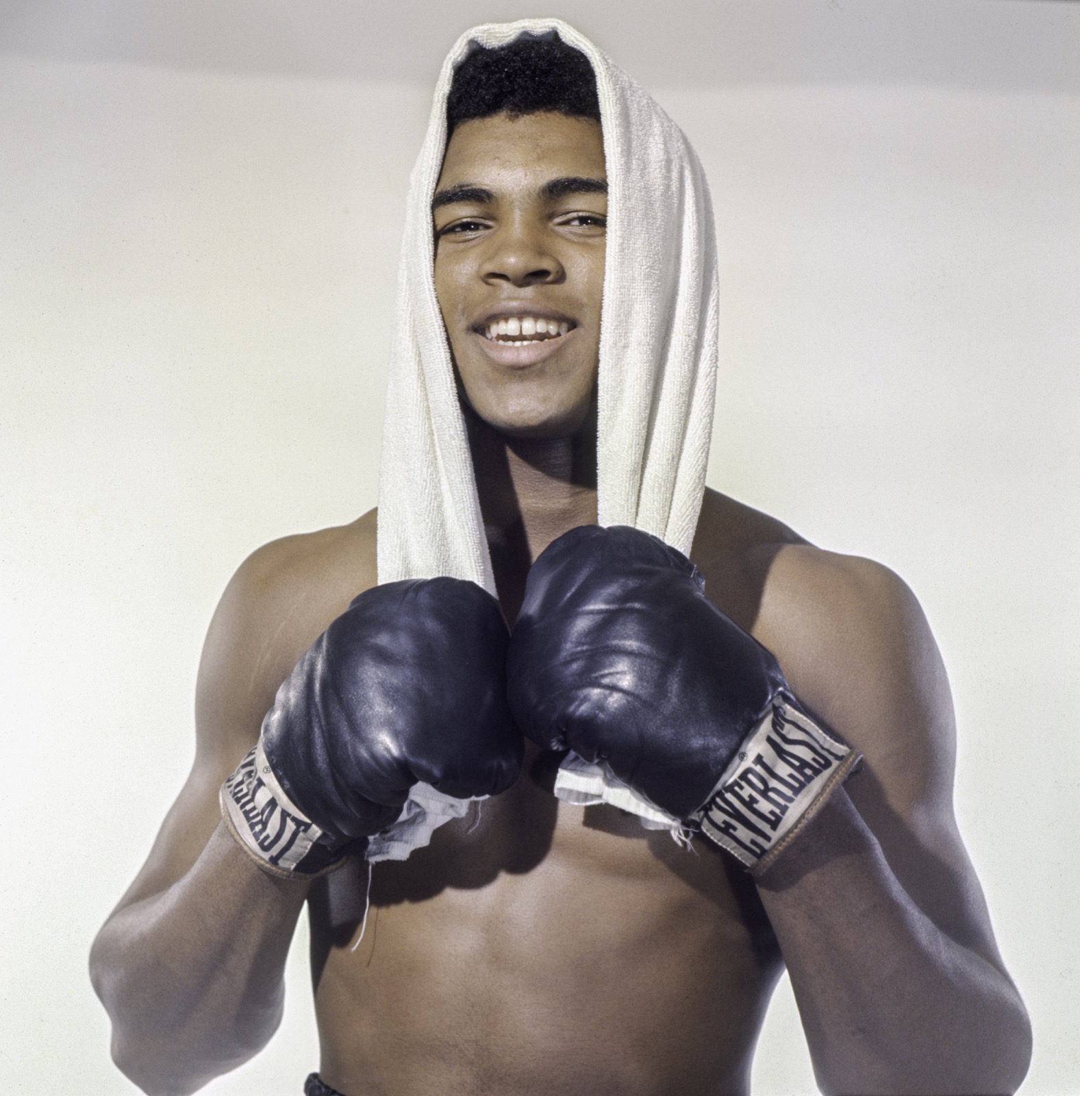 Cassius Clay poses for the camera on May 17, 1962 in Long Island, New York. He was among the people to visit Skin's grandad's shebeen. Photo: Stanley Weston/Getty Images