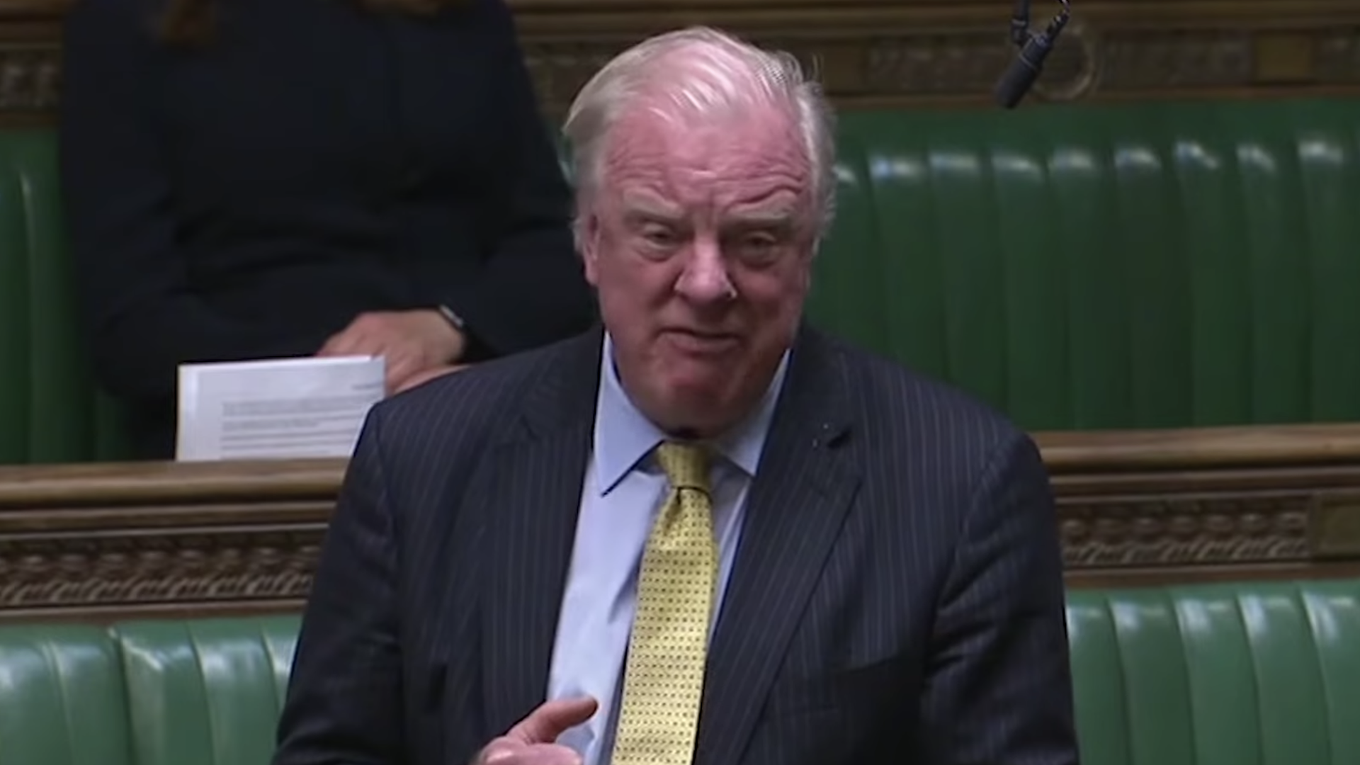 Edward Leigh stands and speaks in the House of Commons