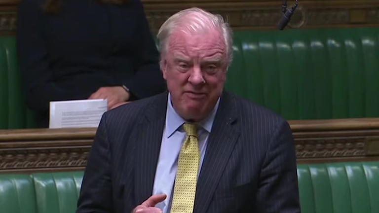 Edward Leigh stands and speaks in the House of Commons