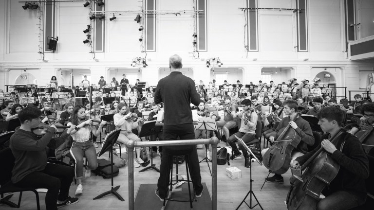 The NYO in rehearsal