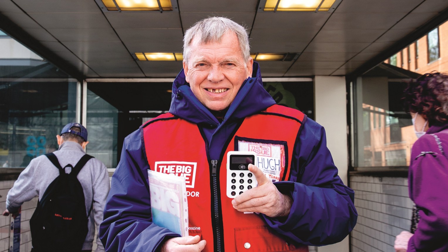 Big Issue vendor Hugh Palmer