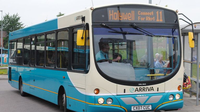 Image of a bus to Holywell.