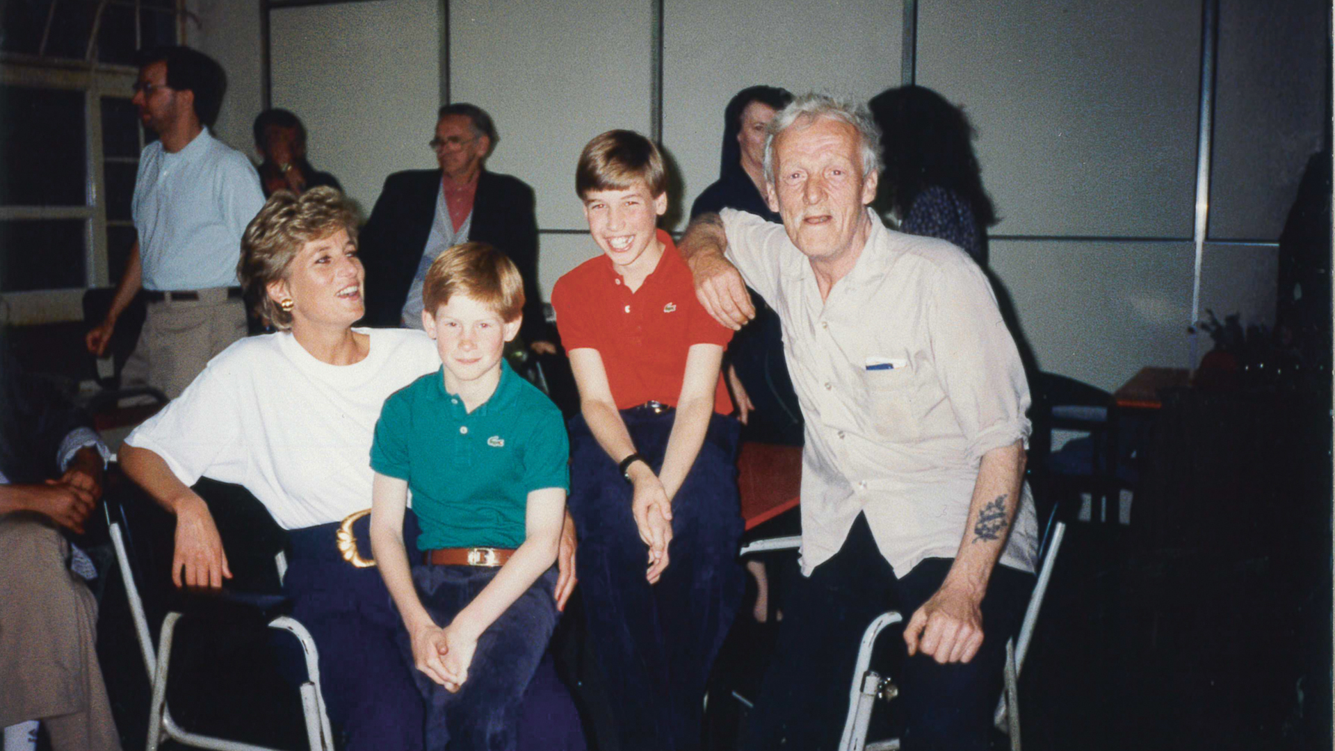 Princess Diana, William and Harry at The Passage in 1993