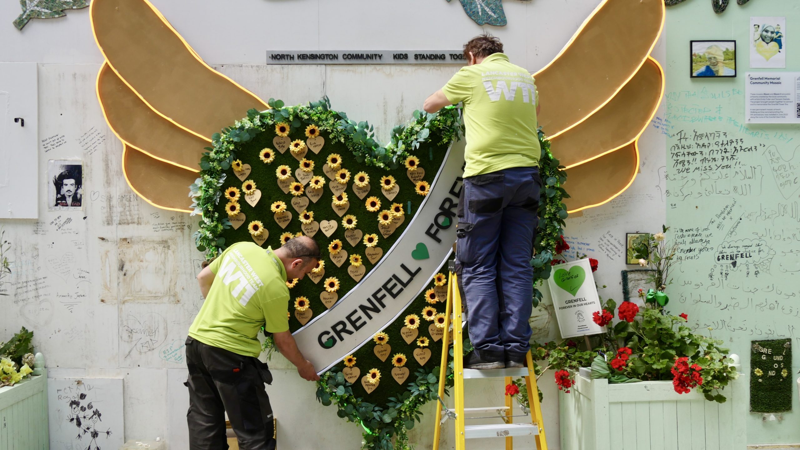 Lancaster West Neighbourhood Team have been working on a memorial garden for the loved ones of those who lost their lives. 