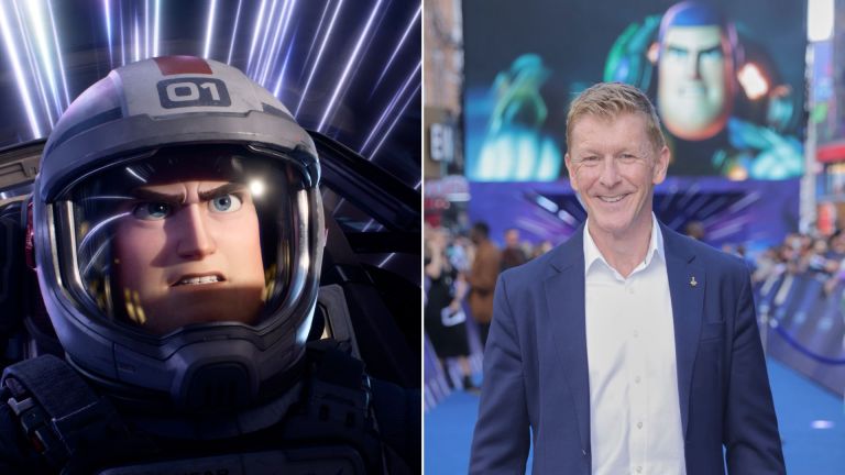 Buzz Lightyear and astronaut Tim Peake