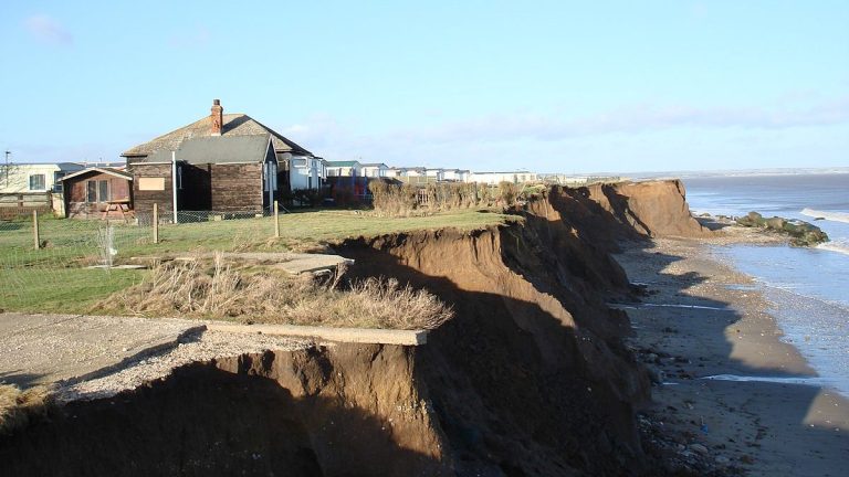Homes threatened by coastal flooding in East Yorkshire