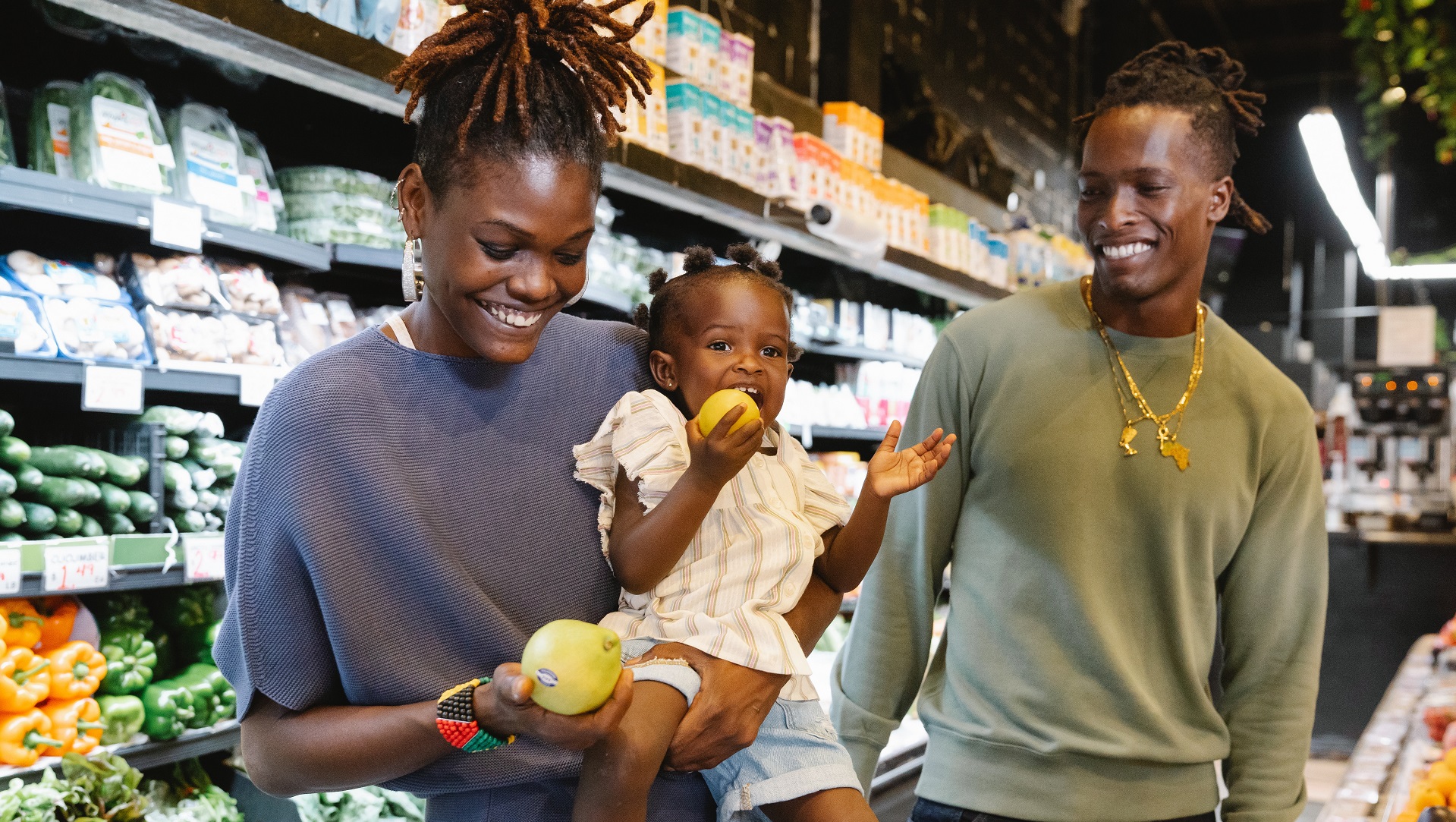 Image of family/ Supermarkets