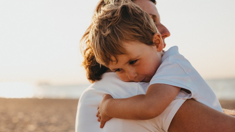 childcare/ Picture of mother holding son