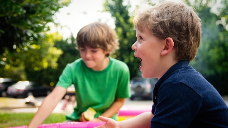 Summer survival guide/ Image of children playing