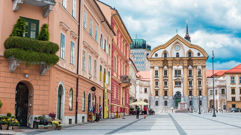 Ursuline Church of the Holy Trinity in Ljubljana.