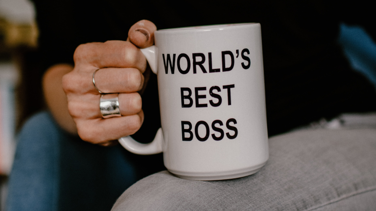 World's best boss mug