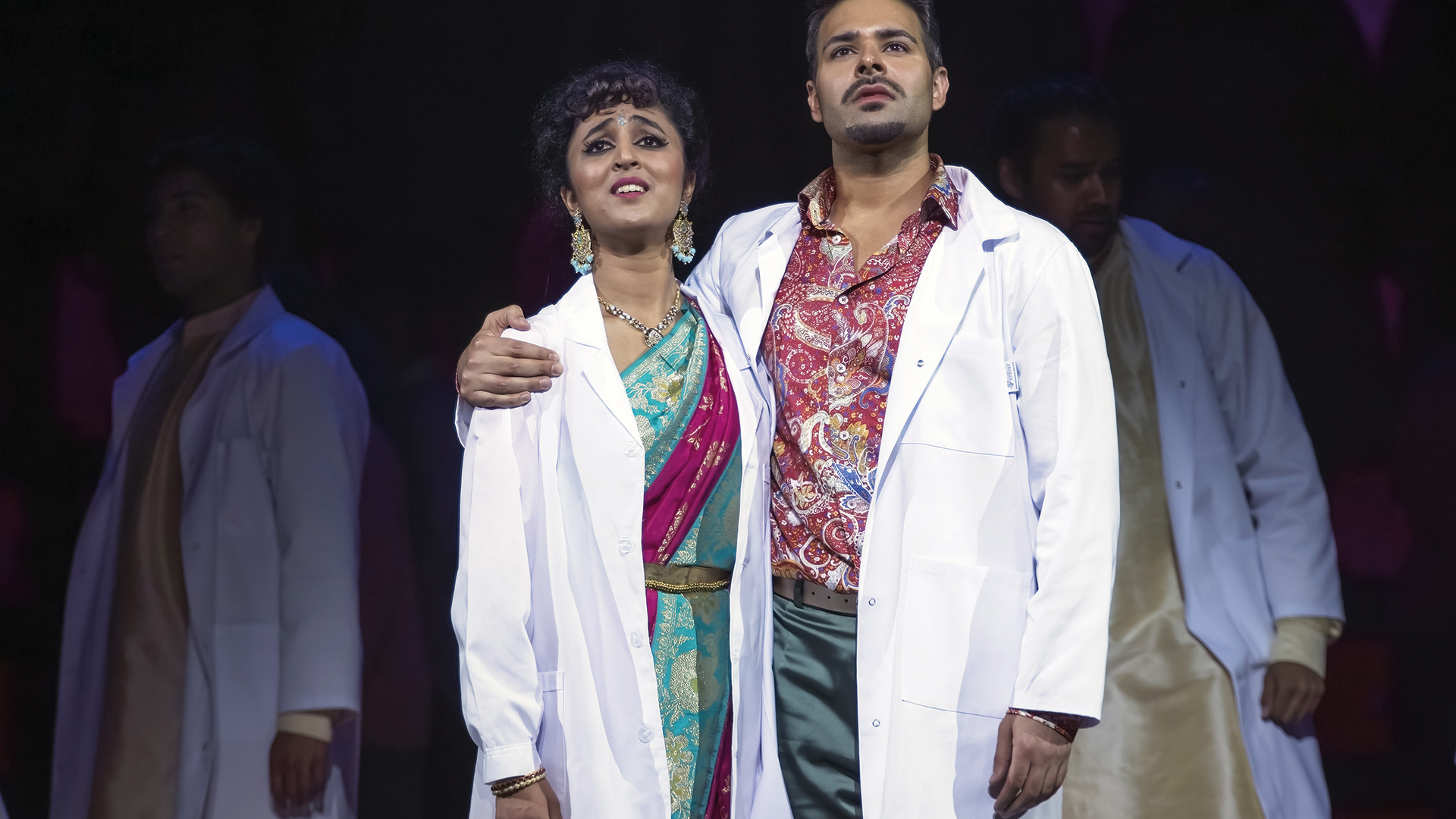 Natasha Agarwal as Neera and Jamal Andreas as Jai in WNO’s Migrations