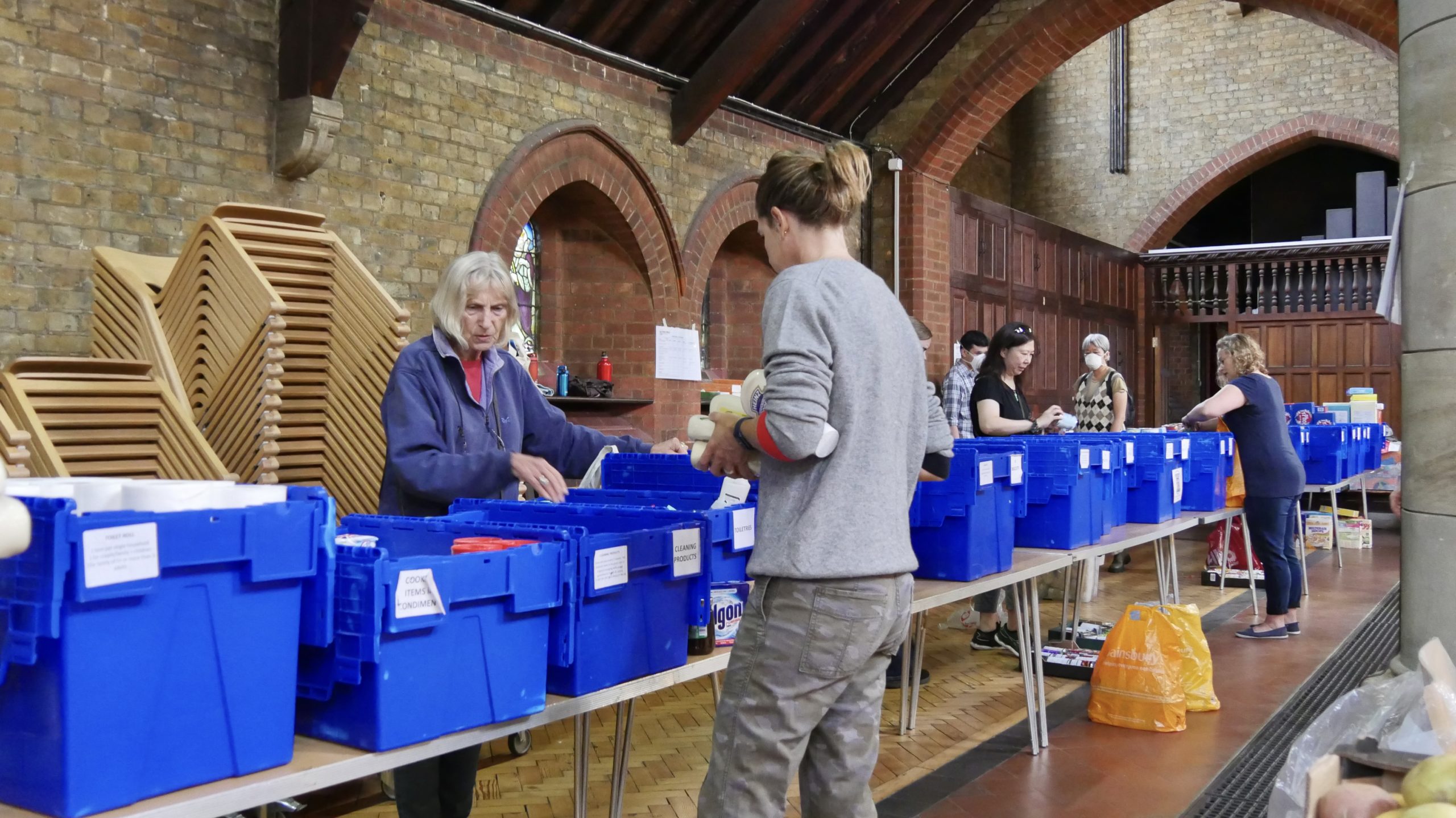 Image of volunteers/ Food bank