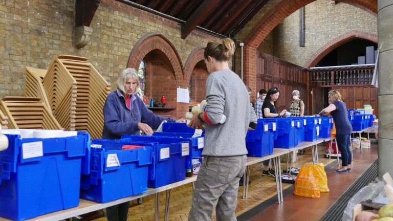 Image of volunteers/ Food bank