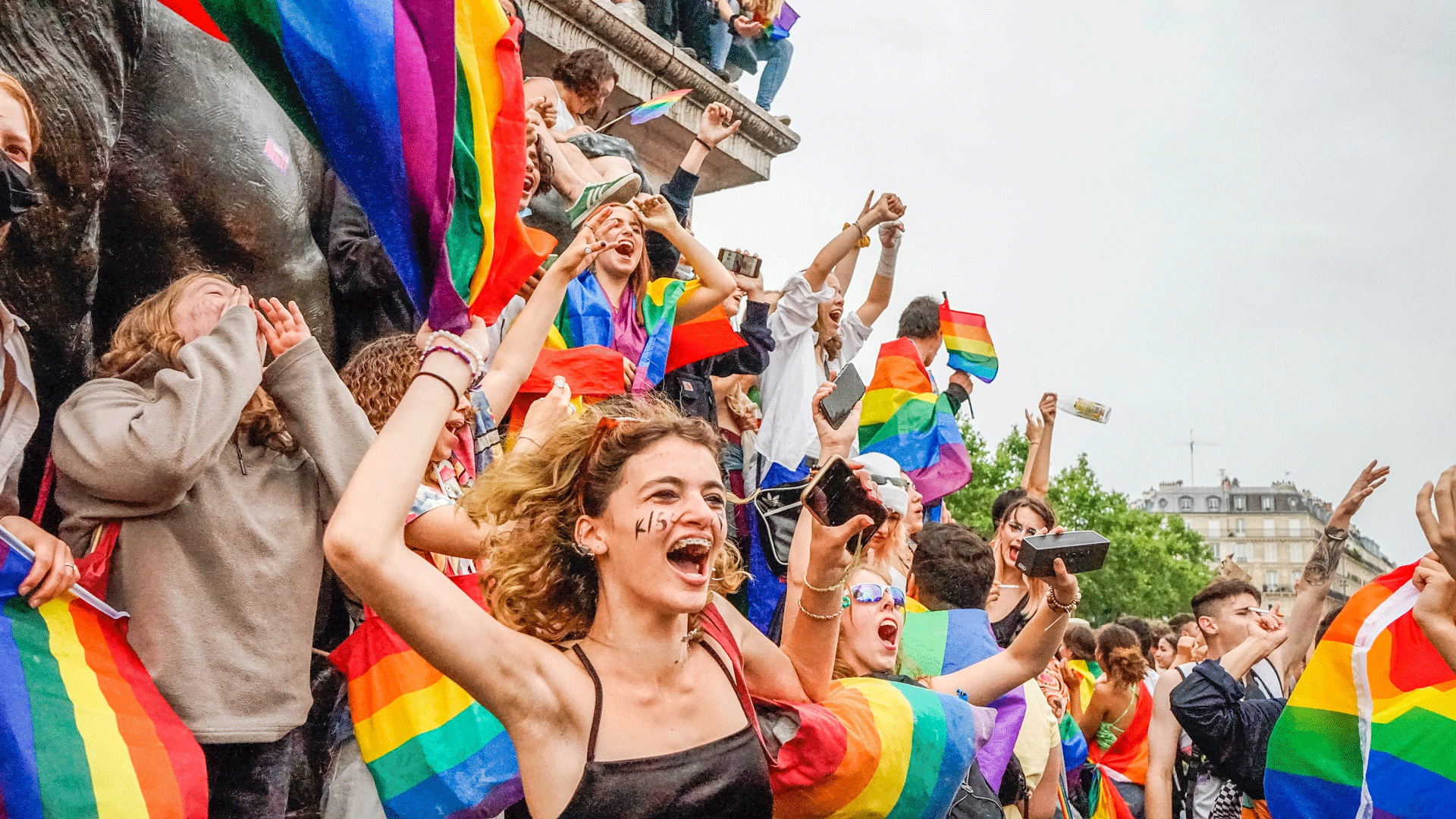 happy people at pride