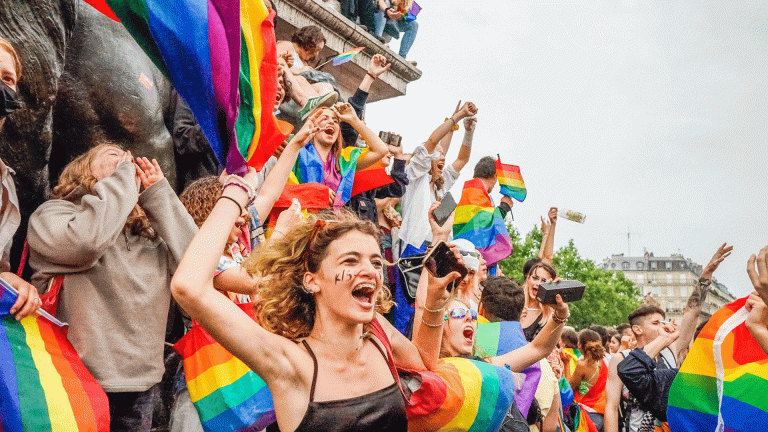 happy people at pride