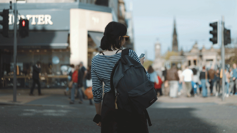 Woman on street