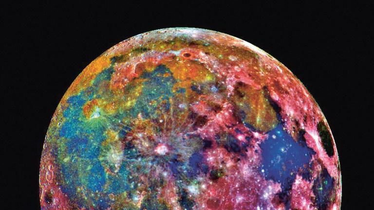 Colourful moon