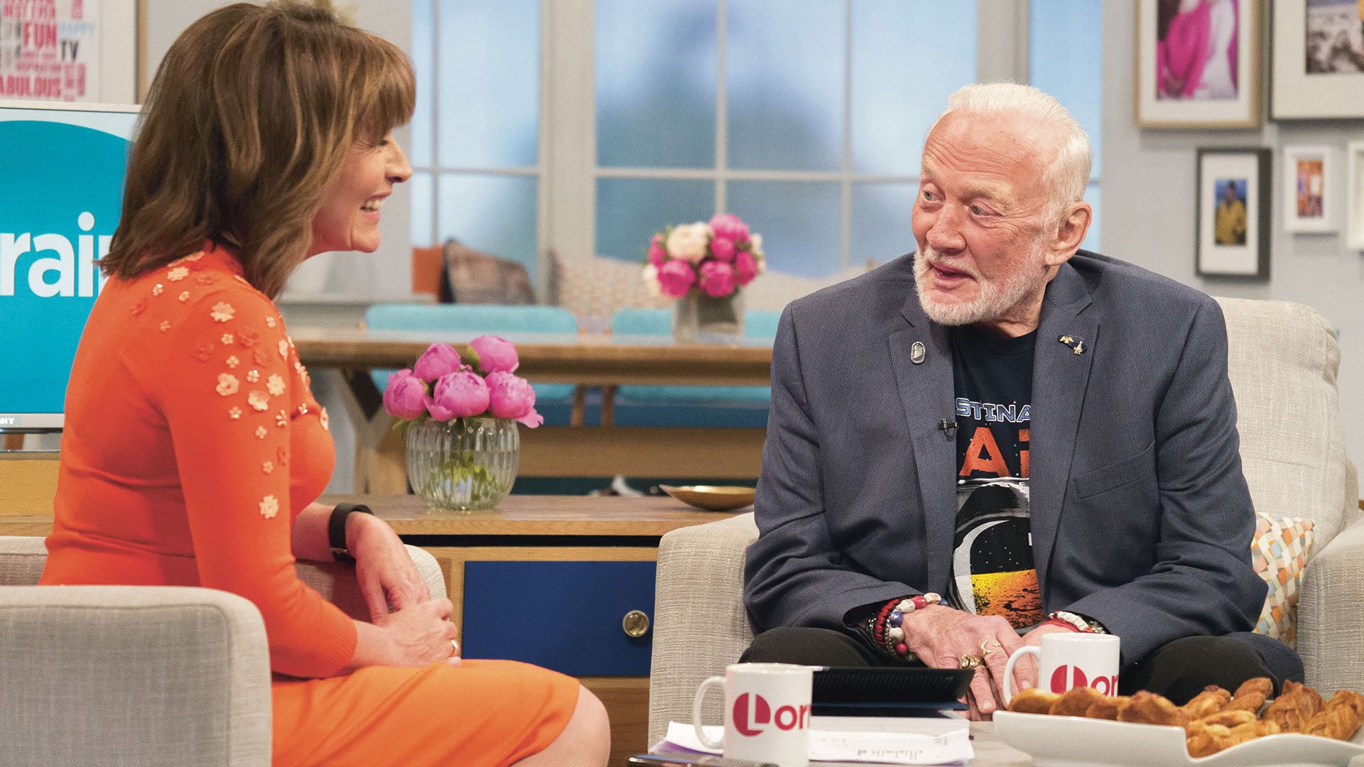 Lorraine Kelly and Buzz Aldrin