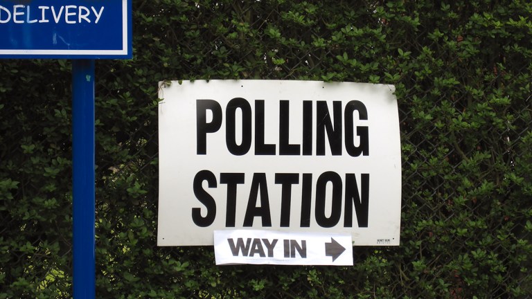 polling station/ general election