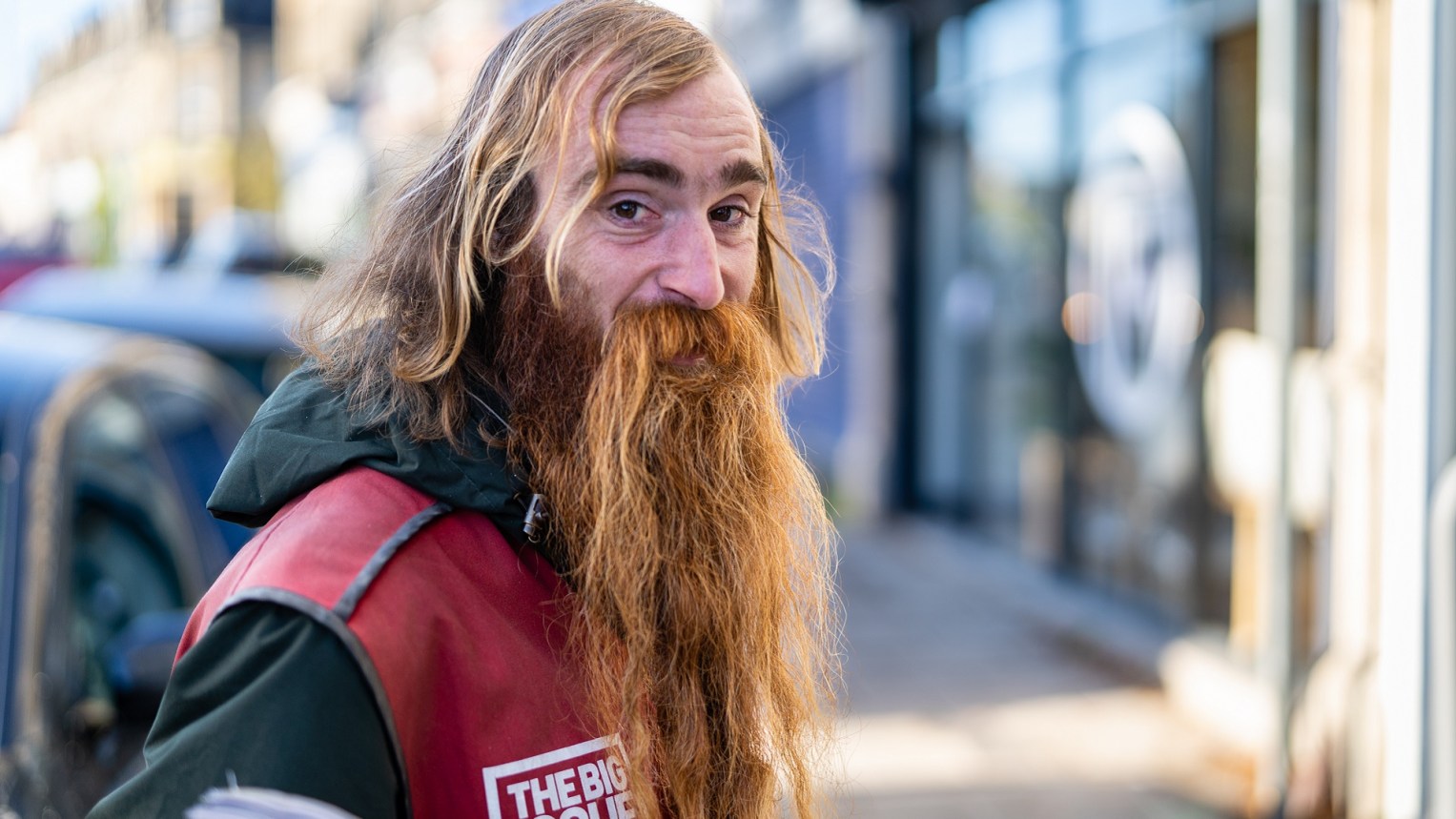 Big Issue vendor Josh Clarke