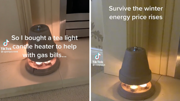 plant pot candle heater