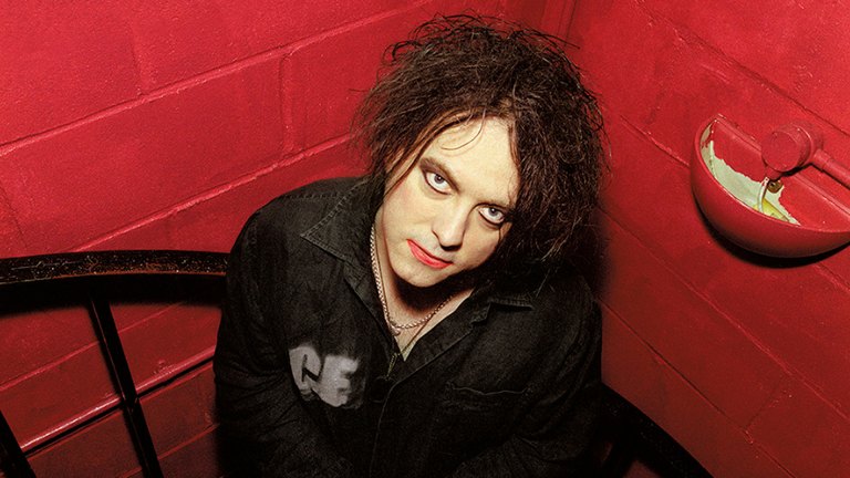 Robert Smith on the stairs at Westside Studios. Photo: Tom Sheehan