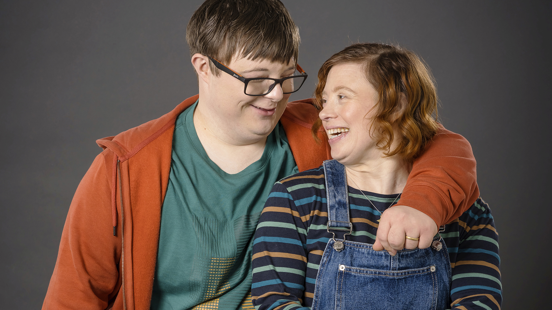 Leon Harrop and Sarah Gordy as Ralph and Katie