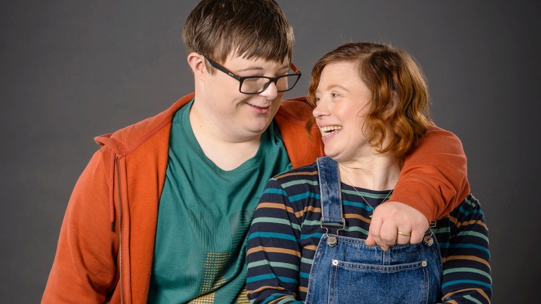 Leon Harrop and Sarah Gordy as Ralph and Katie