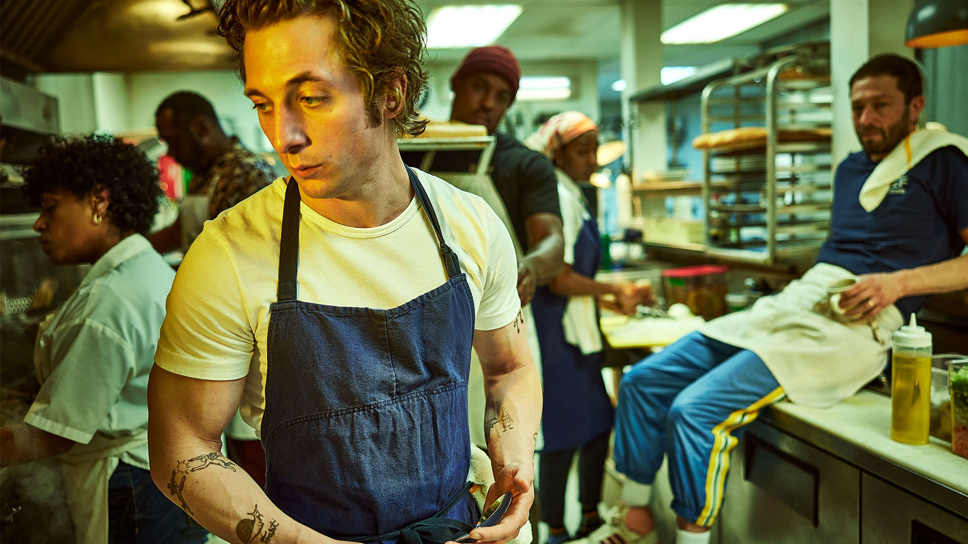 Jeremy Allen White stars in The Bear on Disney+